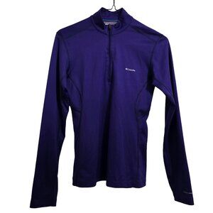 Columbia Midweight ll Long Sleeve Half Zip Omni-Heat Purple Top Women's Size XS
